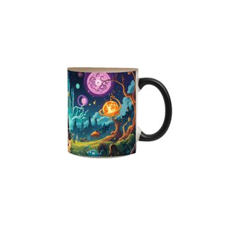 Nome do produto Caneca Magica Rick e Morty Mundo de Harry Potter