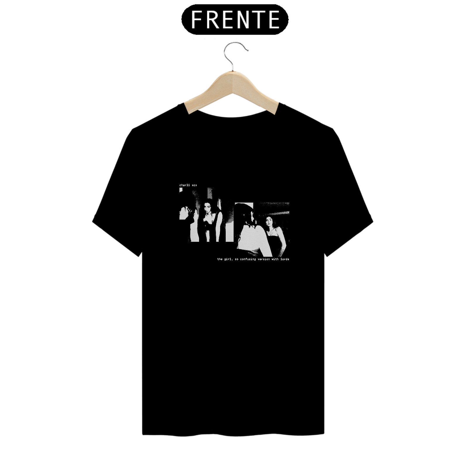 the girl so confusing shirt (versão preta)