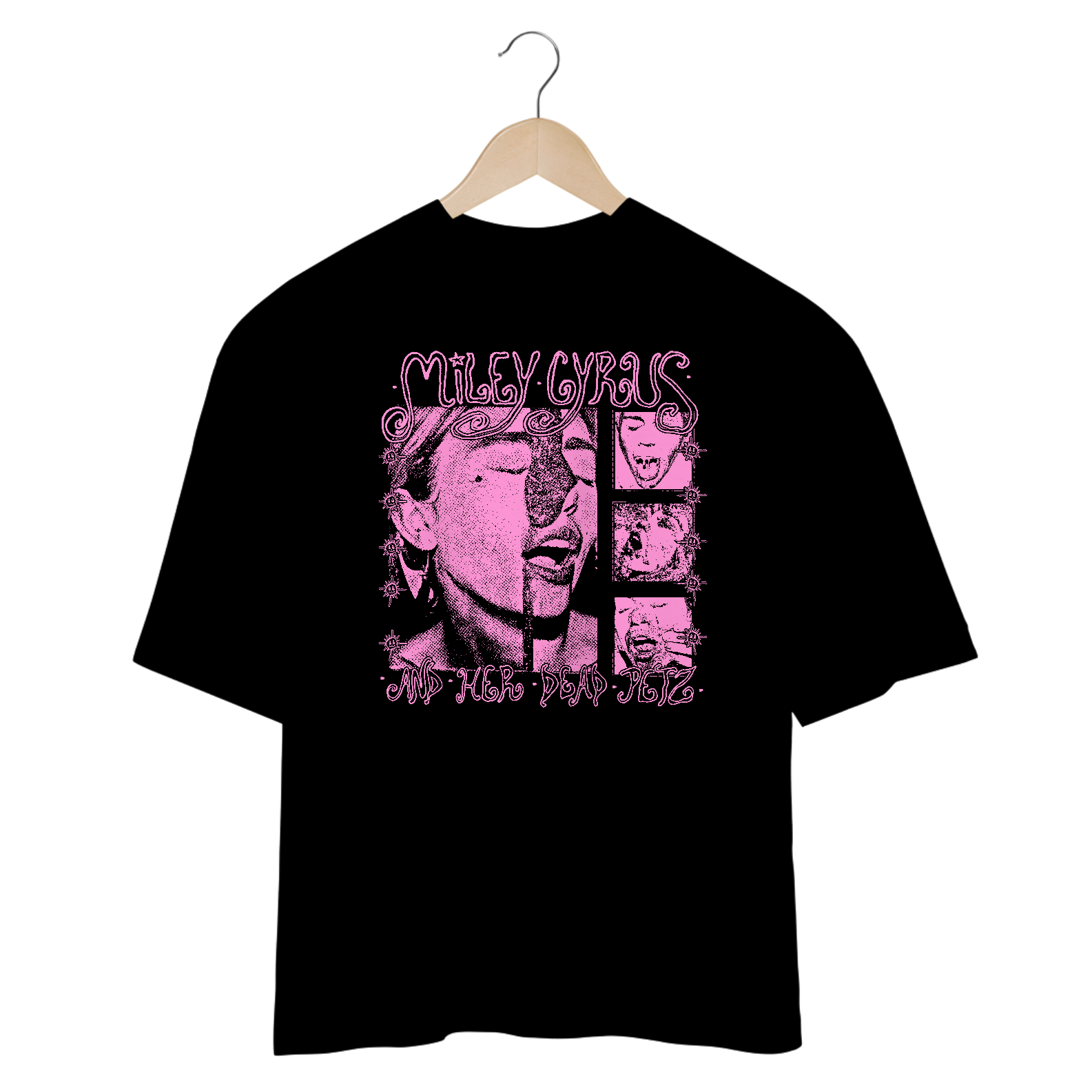 MILEY CYRUS AND HER DEAD PETZ (oversized) (versão preta)
