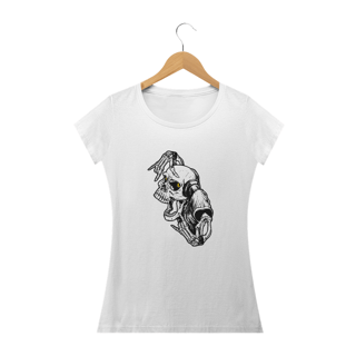 Nome do produto Camiseta Dizbocado Corte BabyLook - Caveira Musical