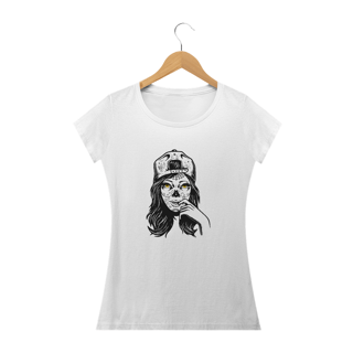 Nome do produto Camiseta Dizbocado Corte BabyLook - Caveira mexicana cap