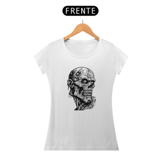 Nome do produto Camiseta Dizbocado Corte BabyLook - Zombie