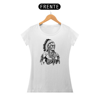 Nome do produto Camiseta Dizbocado Corte BabyLook - Indígena Americana
