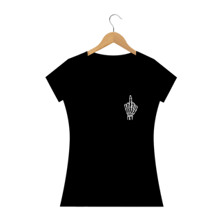 Nome do produto Camiseta Dizbocado Corte Babylook - Dedo do meio discreto