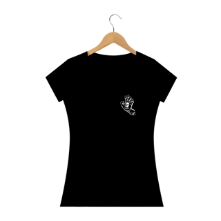 Nome do produto Camiseta Dizbocado Corte BabyLook - Mão Monstro Discreta