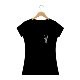 Nome do produto Camiseta Dizbocado Corte BabyLook - Caveira Rock
