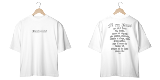 Nome do produto Camiseta Oversized - Fé em Deus