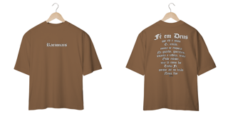Nome do produto Camiseta Oversized - Fé em Deus
