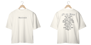 Nome do produto Camiseta Oversized - Fé em Deus