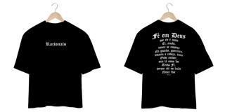 Nome do produto Camiseta Oversized - Fé em Deus