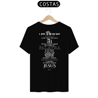 Camiseta Clássica - Um Homem Chamado Jesus [ESTAMPA SÓ NAS COSTAS]