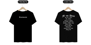 Nome do produto Camiseta Clássica - Fé em Deus