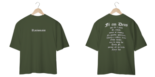Nome do produto Camiseta Oversized - Fé em Deus