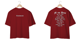 Nome do produto Camiseta Oversized - Fé em Deus