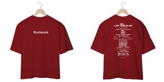 Nome do produto Camiseta Oversized - Um Homem Chamado Jesus
