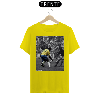 Nome do produto Camiseta Bota pra Dançar - Rei Pelé vs Itália 70