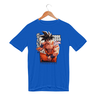 Nome do produto Goku Trembolado - Masc. (Dry Fit)