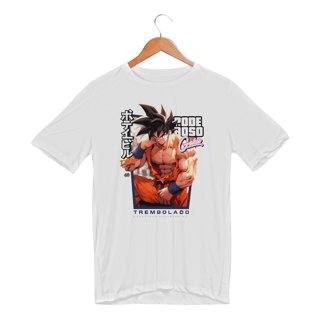 Nome do produto Goku Trembolado - Masc. (Dry Fit)