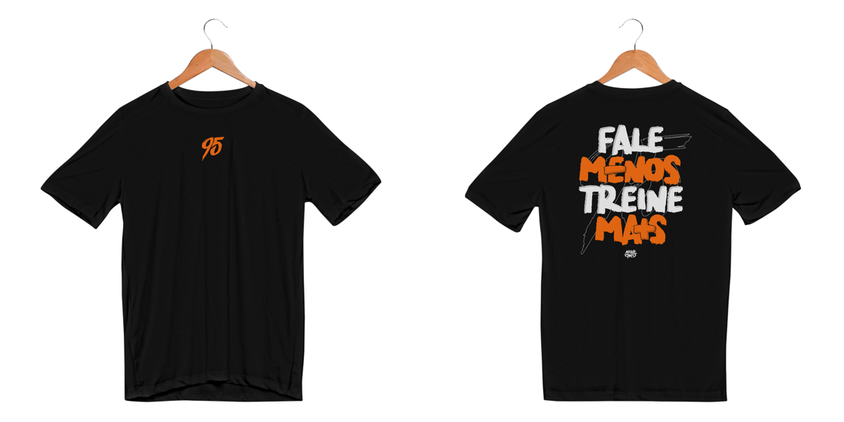 Nome do produto: Fale Menos, Treine Mais - Masc. (Dry Fit)