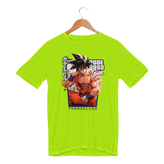 Nome do produto Goku Trembolado - Masc. (Dry Fit)