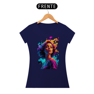 Nome do produto Baby Look Girl Aquarela da Luna