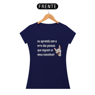 Nome do produto Baby Look Eu Aprendo com os erros da Luna