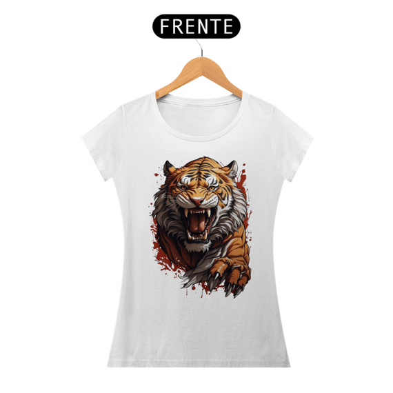 Tigre aquarela feminina