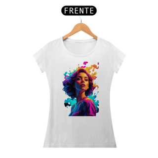 Nome do produto Baby Look Girl Aquarela da Luna