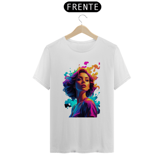 Camiseta Girl Aquarela da Luna