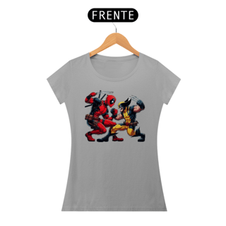 Nome do produto Baby Look Deadpool e Wolverine Comics