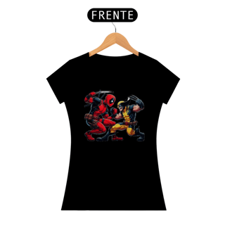 Nome do produto Baby Look Deadpool e Wolverine Comics