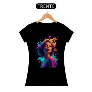 Nome do produto Baby Look Girl Aquarela da Luna