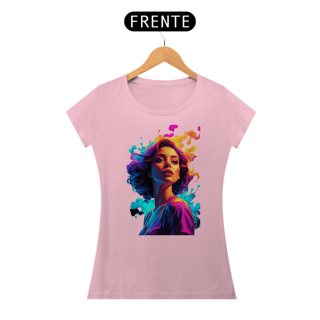Nome do produto Baby Look Girl Aquarela da Luna