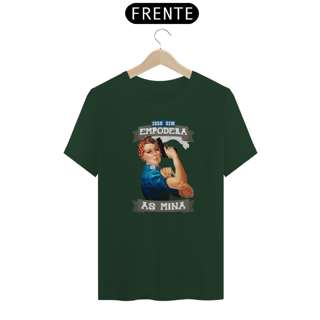Nome do produto Camiseta Mina empoderada armada masculina