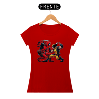 Nome do produto Baby Look Deadpool e Wolverine Comics