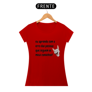 Nome do produto Baby Look Eu Aprendo Com os Erros da Luna