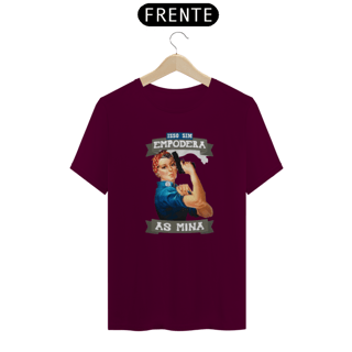 Nome do produto Camiseta Mina empoderada armada masculina
