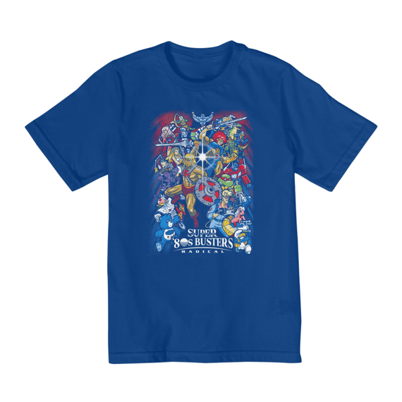 Camisa infantil personalizada - Desenhos anos 80