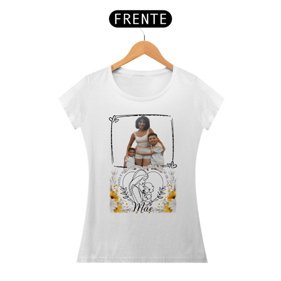 Blusa ( Baby Long Classic) personalizada dia das mães 