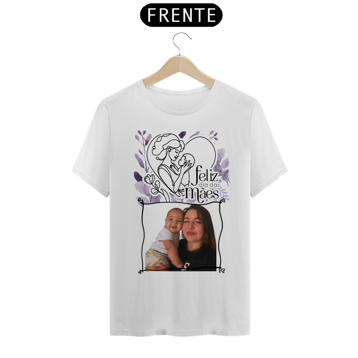 Nome do produto: Blusa(T-Shirt Classic) personalizada dia das mães 