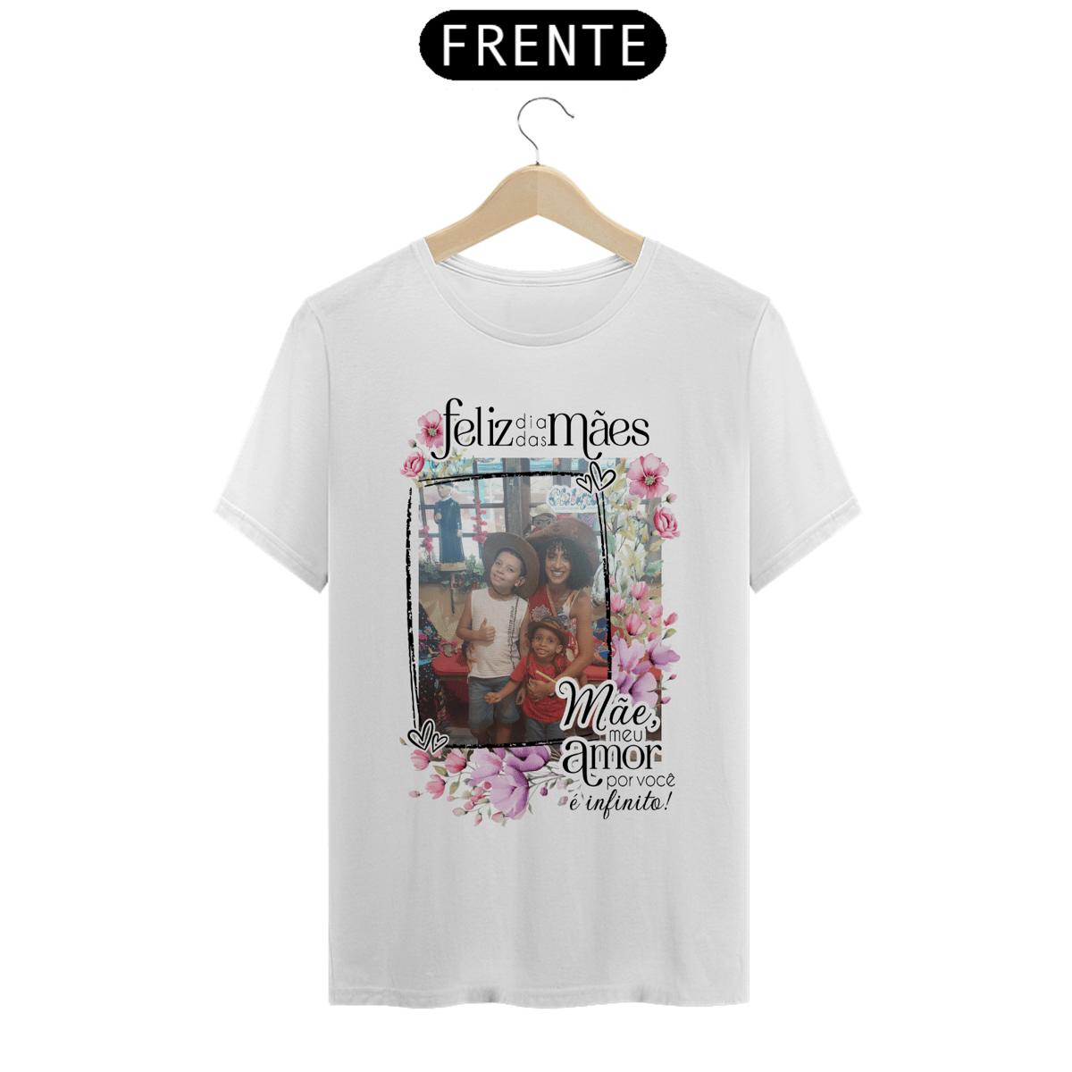 Nome do produto: Blusa( T-Shirt Prime)  personalizada dia das mães
