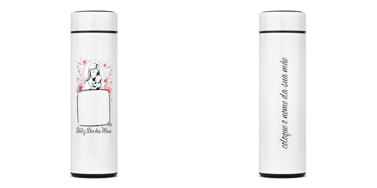 Nome do produto: Garrafa termica personalizada (personalize com sua foto e nome)