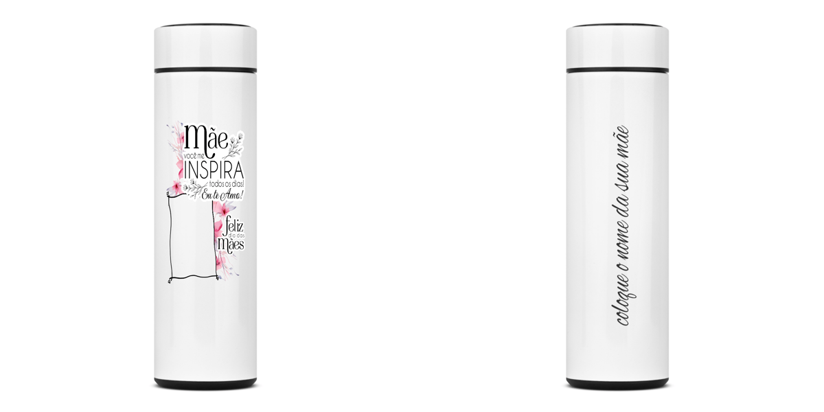 Nome do produto: Garrafa Térmica personalizada dia das mães (personalize com a sua foto e nome)