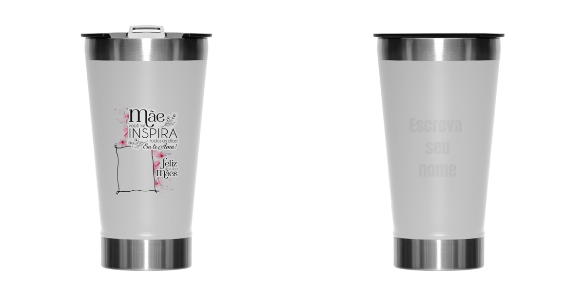 Nome do produto: Copo térmico personalizado dia das mães ( personalize com a sua foto e nome )