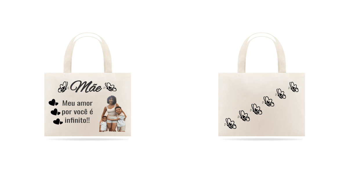 Nome do produto: Ecobag personalizada dia das mães ( personalize com a sua foto)