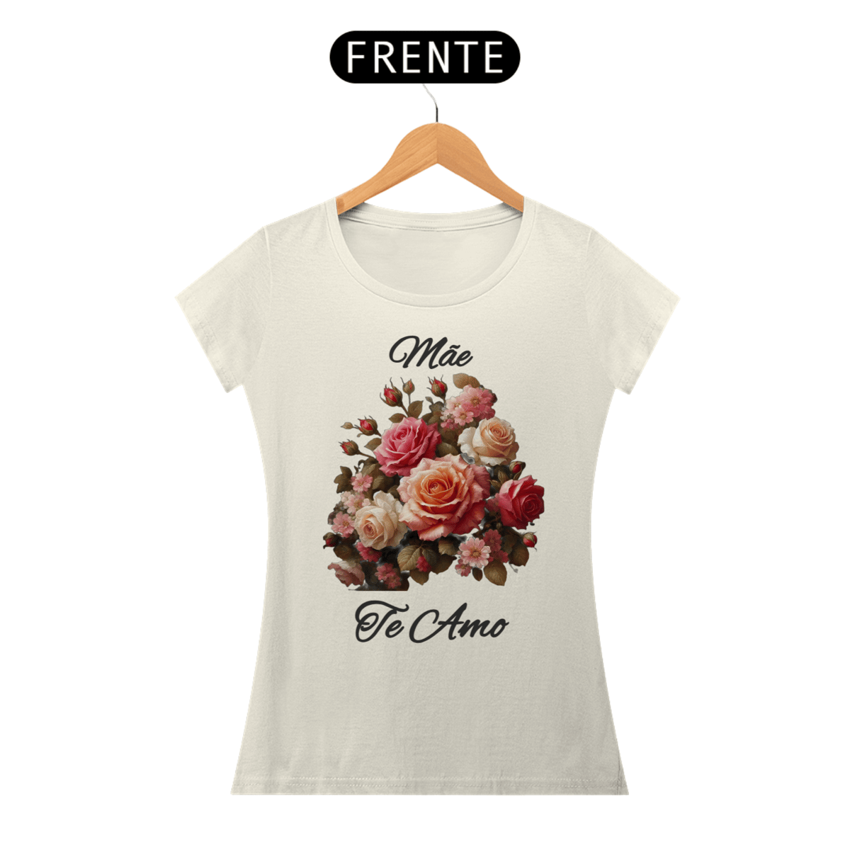Nome do produto: Blusa ( Baby Long Pima) personalizada  dia das mães