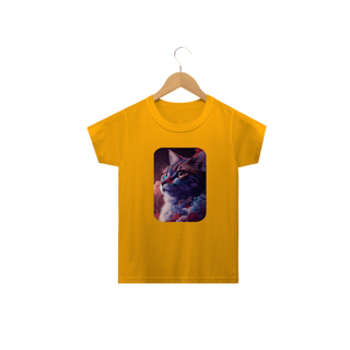 Nome do produto Camiseta Classic Infantil 2a/14a - Gata Pintura