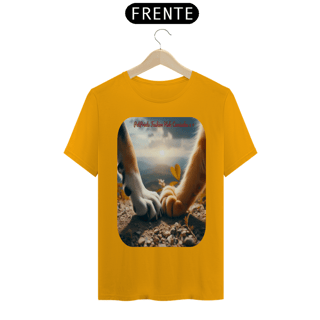 Nome do produto T-Shirt Classic- Patas e Patas - Amizade cão e gato