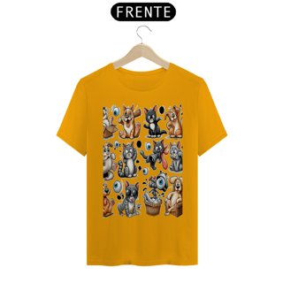 Nome do produto T-Shirt Classic - Gatos e cachorro Coletânea II