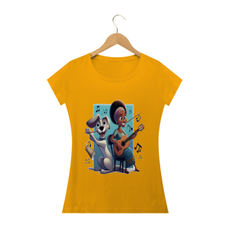 Nome do produto Camiseta Baby Long Classic- Camiseta cachorro Tocando